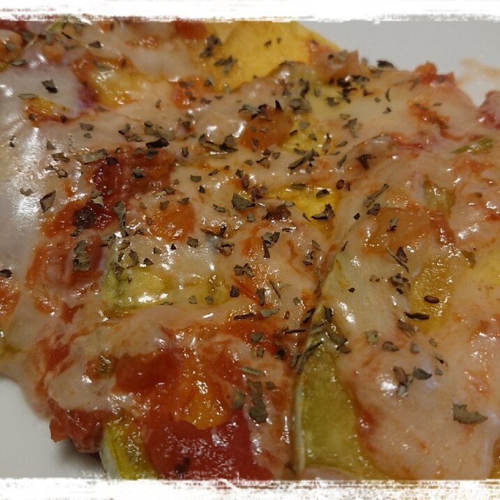 ピザソース使用☆かぼちゃのチーズ焼き